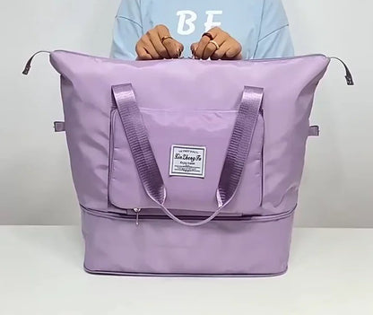 Foldable Expandable Travel Bag | Large Capacity Waterproof Duffel