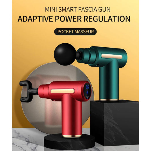 Rechargeable Deep Tissue Massage Gun – Body Muscle Pain Relief Massager with 4 Heads
