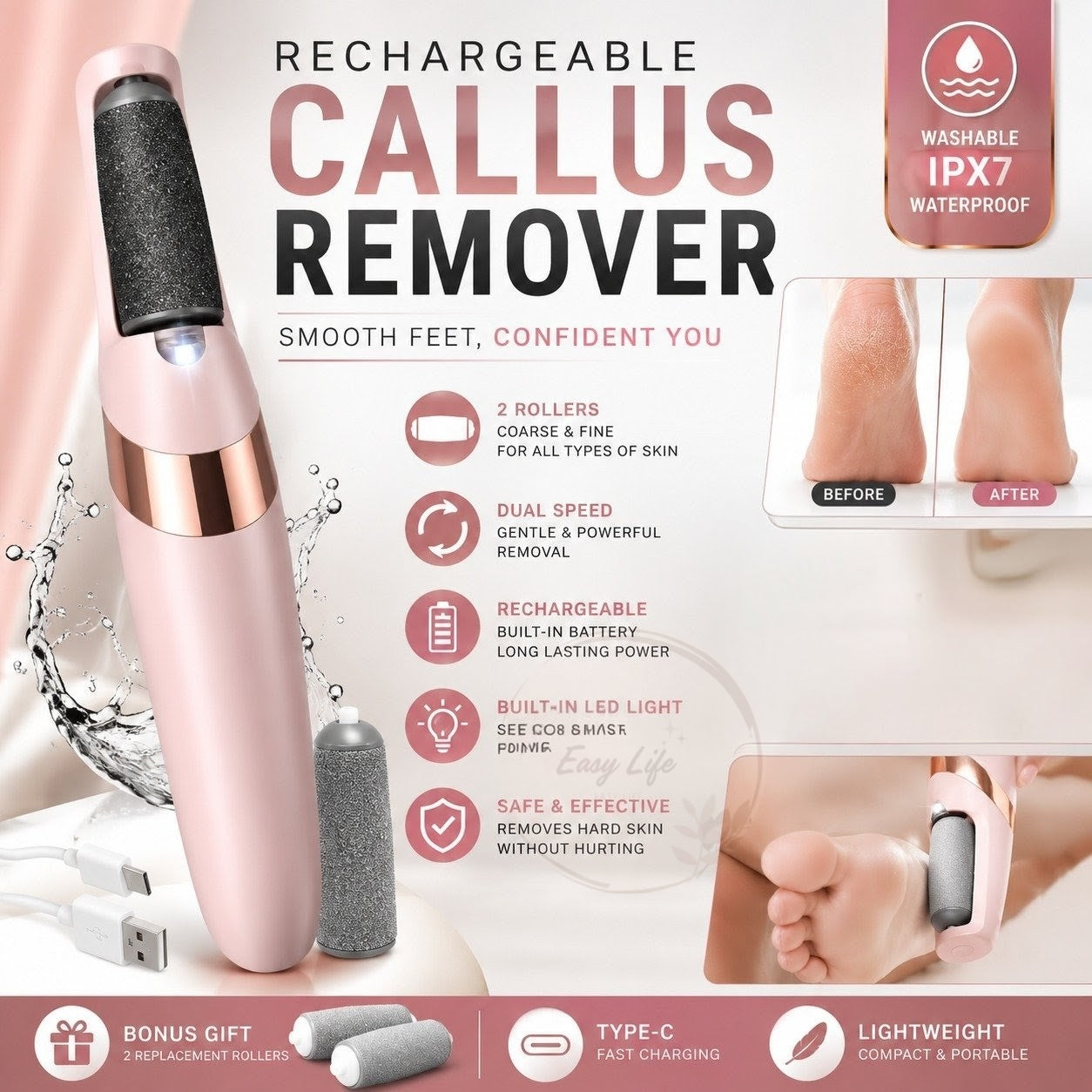 Electric Foot File Callus Remover