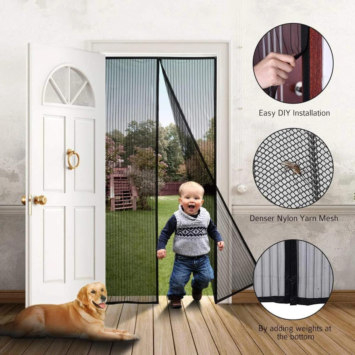 Magnetic Mosquito Door Net Curtain