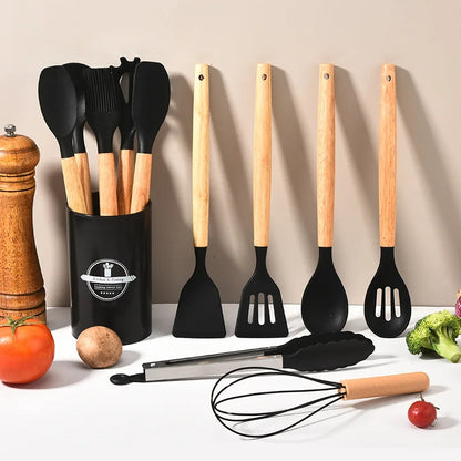 12-Pc Silicone Kitchen Utensil Set
