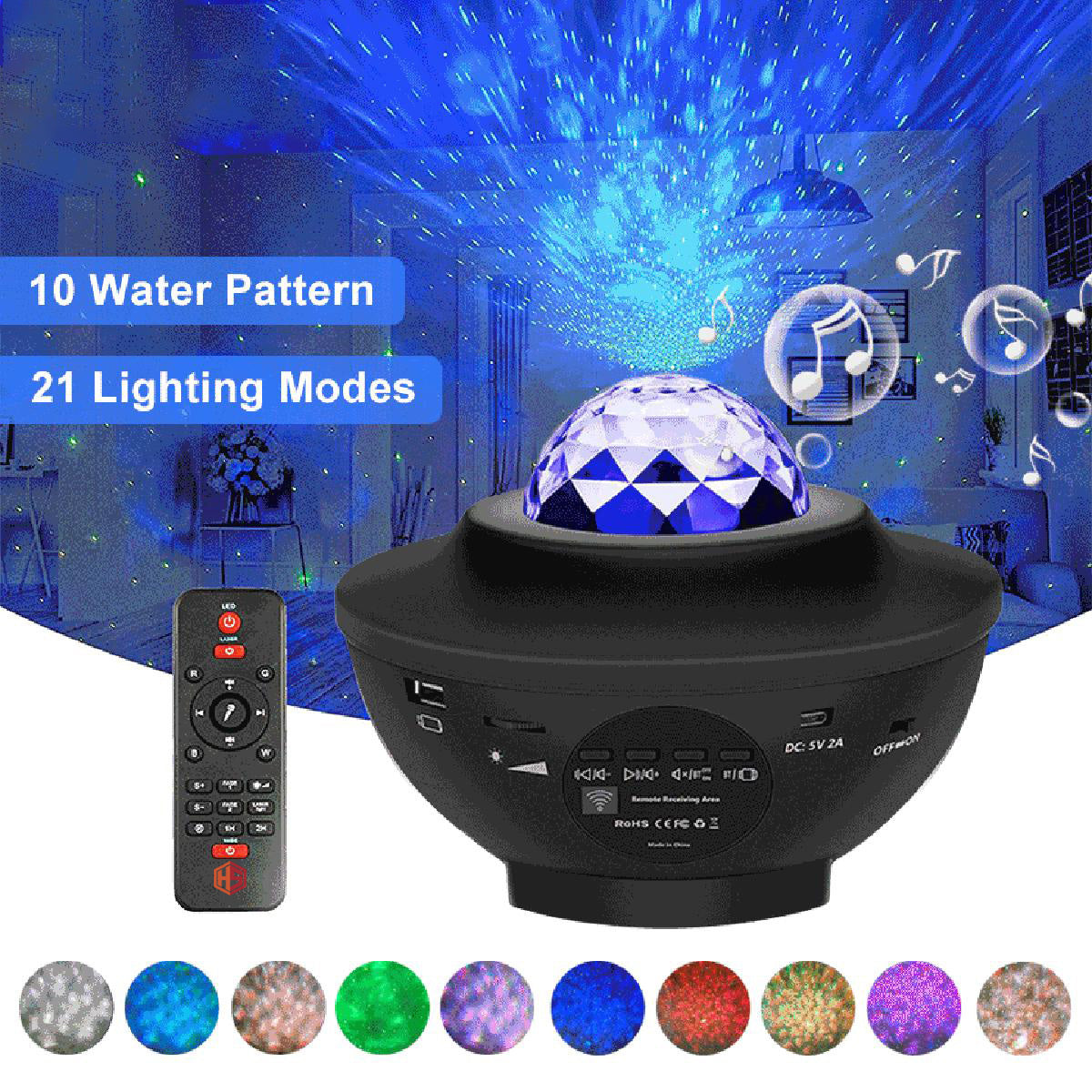 Galaxy Projector with Bluetooth Speaker