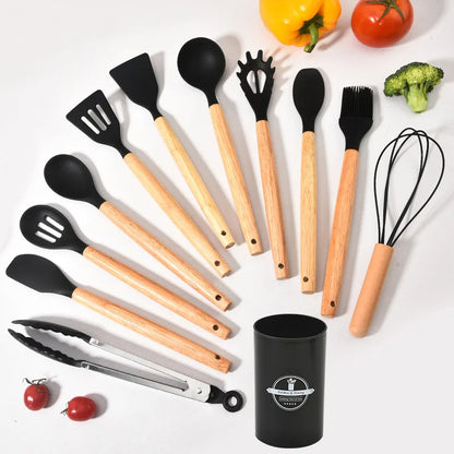 12-Pc Silicone Kitchen Utensil Set