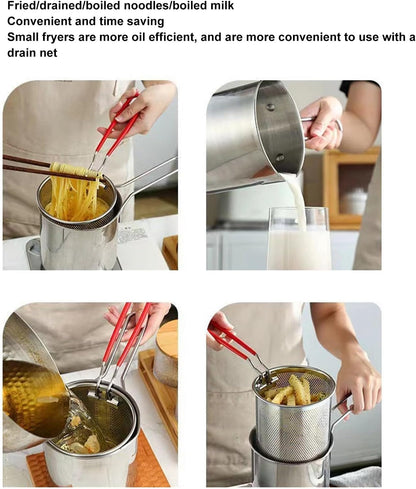 Mini Deep Fryer Pot with Basket