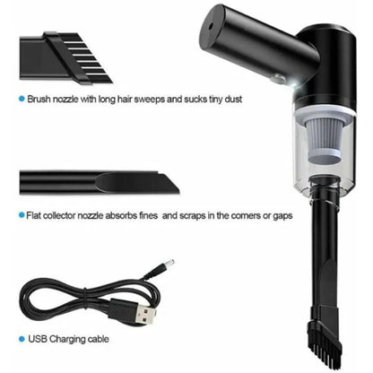 3‑in‑1 Portable Mini Vacuum Cleaner for Car, Home Use
