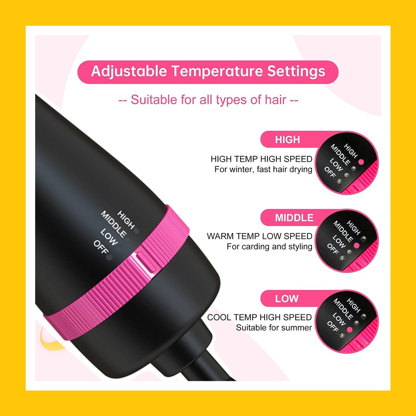 One-Step Hot Air Brush & Hair Dryer