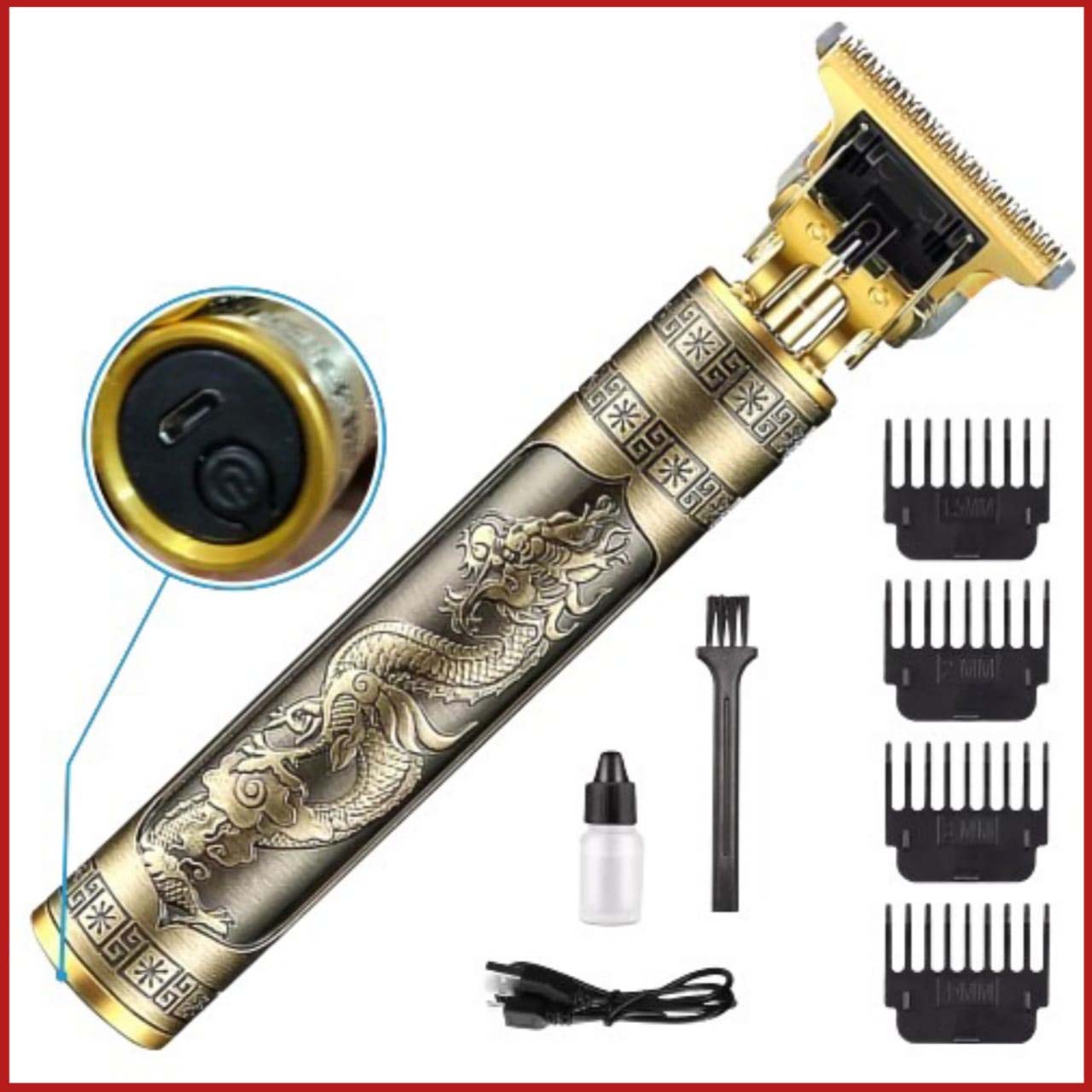 T9 Vintage Hair Trimmer For Men | T9 Rechargeable Shaver Machine For Men