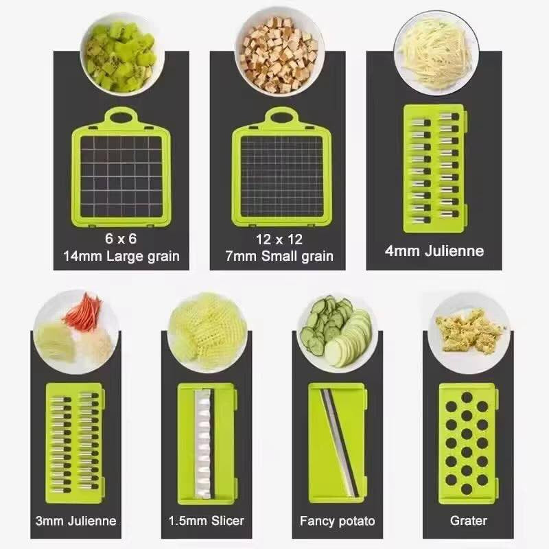 16-in-1 Vegetable Chopper & Slicer