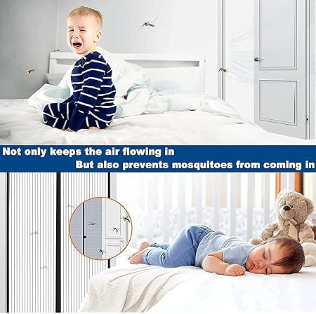 Magnetic Mosquito Door Net Curtain