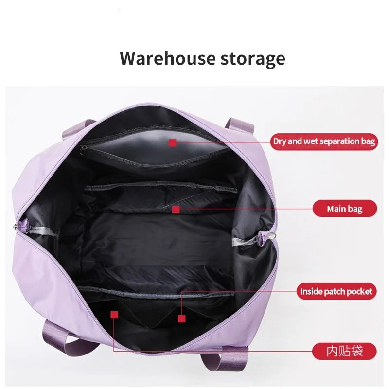 Foldable Expandable Travel Bag | Large Capacity Waterproof Duffel
