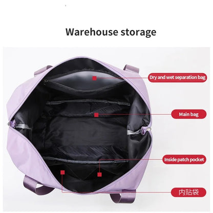 Foldable Expandable Travel Bag | Large Capacity Waterproof Duffel