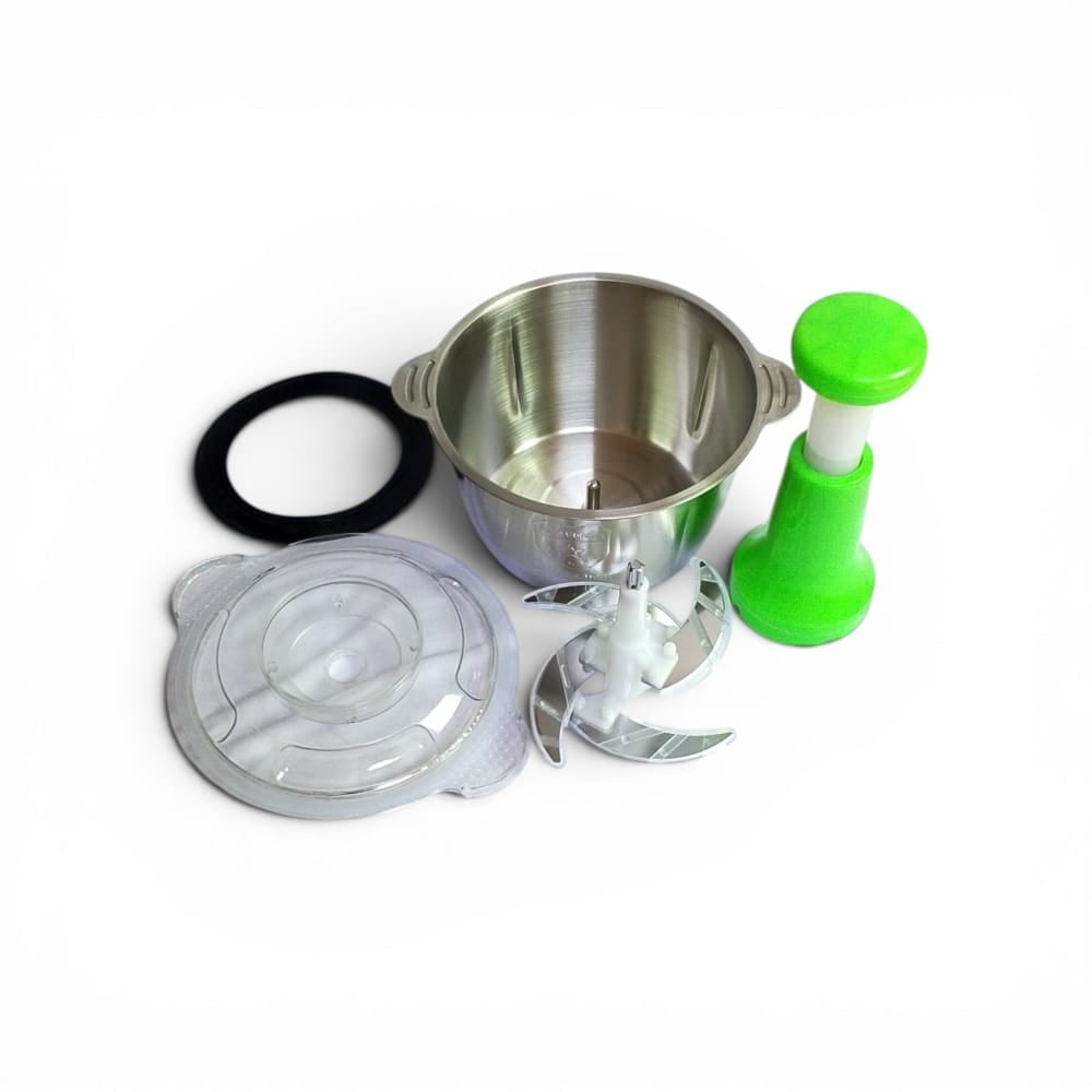 Manual Food Chopper – 2L Stainless Steel