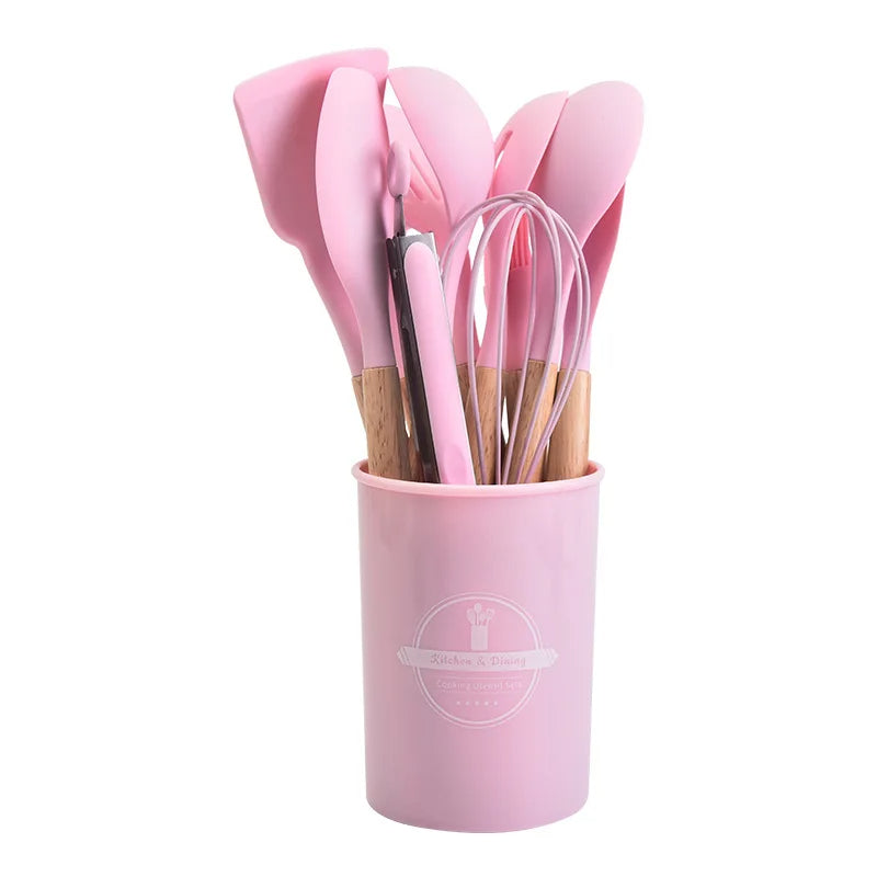 12-Pc Silicone Kitchen Utensil Set