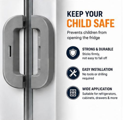 Refrigerator Lock for Child Safety Cabinet Lock Fridge Freezer Door Lock