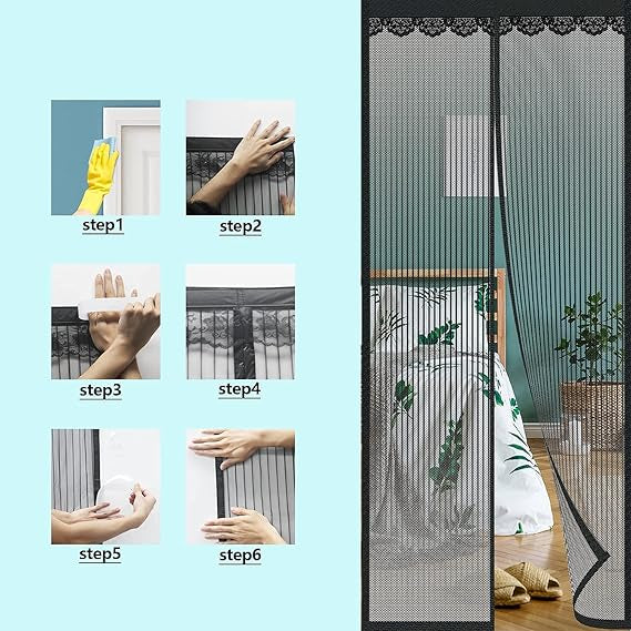 Magnetic Mosquito Door Net Curtain