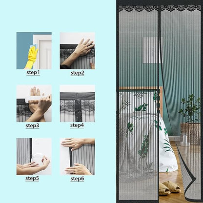 Magnetic Mosquito Door Net Curtain