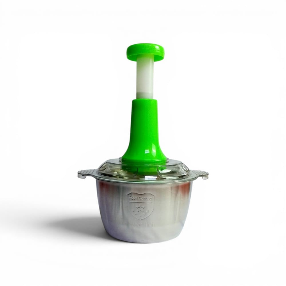 Manual Food Chopper – 2L Stainless Steel