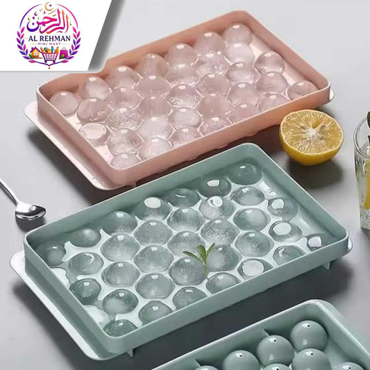 Round Ice Cube Tray with Lid
