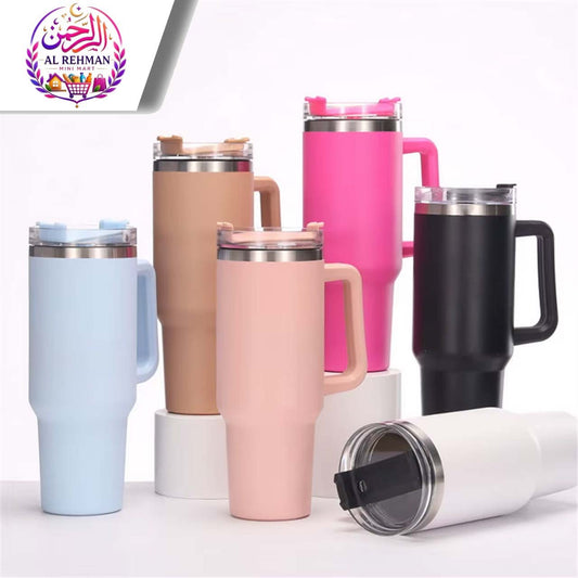 Stainless Steel Vacuum Tumbler with Straw
