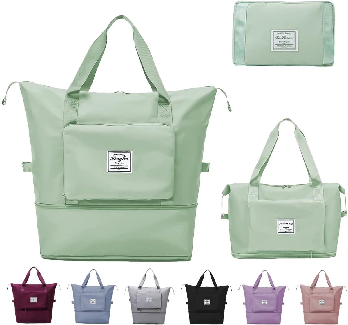 Foldable Expandable Travel Bag | Large Capacity Waterproof Duffel
