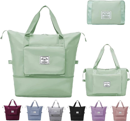Foldable Expandable Travel Bag | Large Capacity Waterproof Duffel