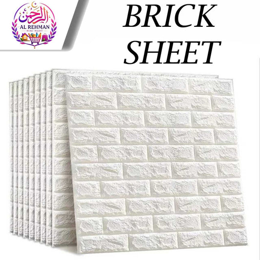 3D Brick Wall Sticker (Self-Adhesive) ( Pack of 3-5-10 )